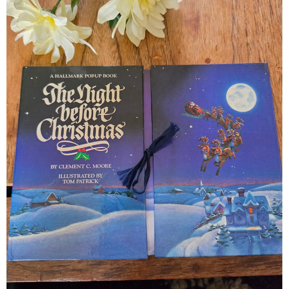 Vintage 1988 Hallmark Pop-Up Book The Night Before Christmas